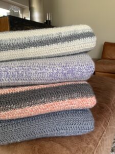 Blankets stacked